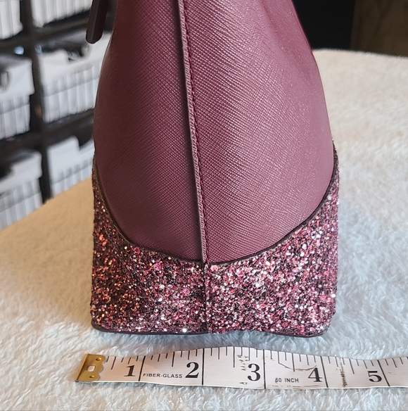 Kate Spade New York Greta Court Glitter Small Satchel Crossbody - Picture 9 of 11